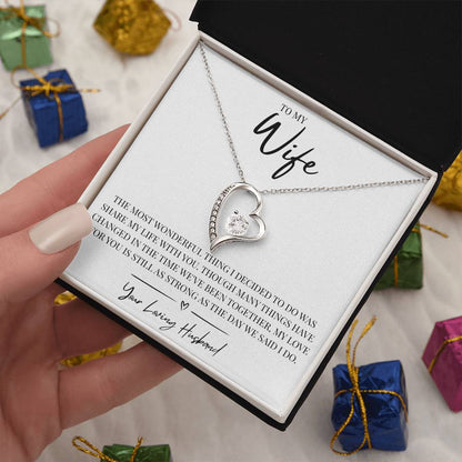 To My Wonderful Wife - Forever Love Necklace