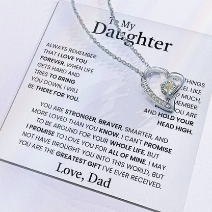 Gift for Daughter from Dad – Forever Love Necklace