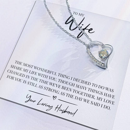 To My Wonderful Wife - Forever Love Necklace