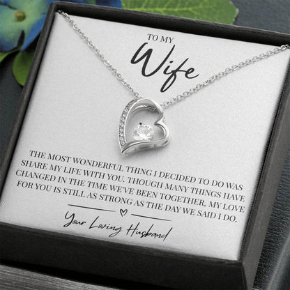 To My Wonderful Wife - Forever Love Necklace