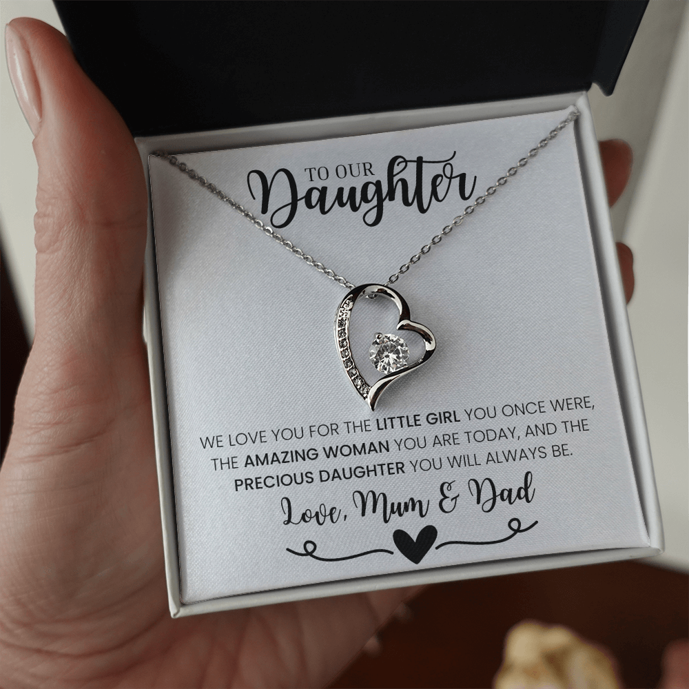 "To Our Daughter, Love Mum & Dad" - Forever Love Necklace
