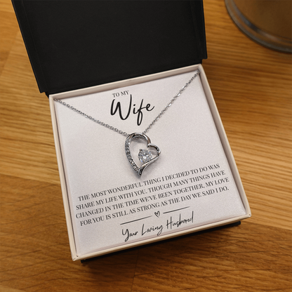 To My Wonderful Wife - Forever Love Necklace