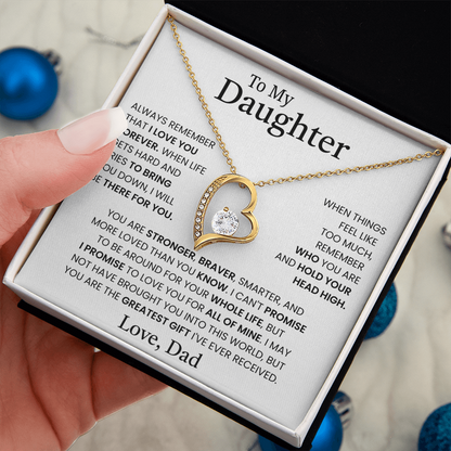 Gift for Daughter from Dad – Forever Love Necklace