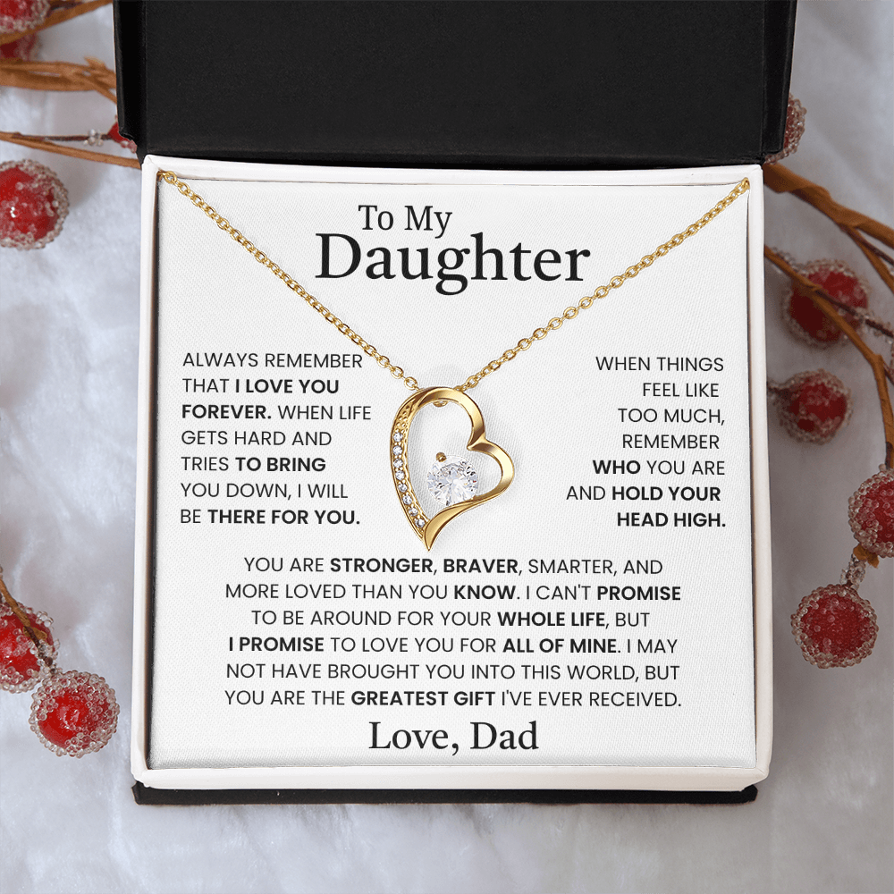 Gift for Daughter from Dad – Forever Love Necklace