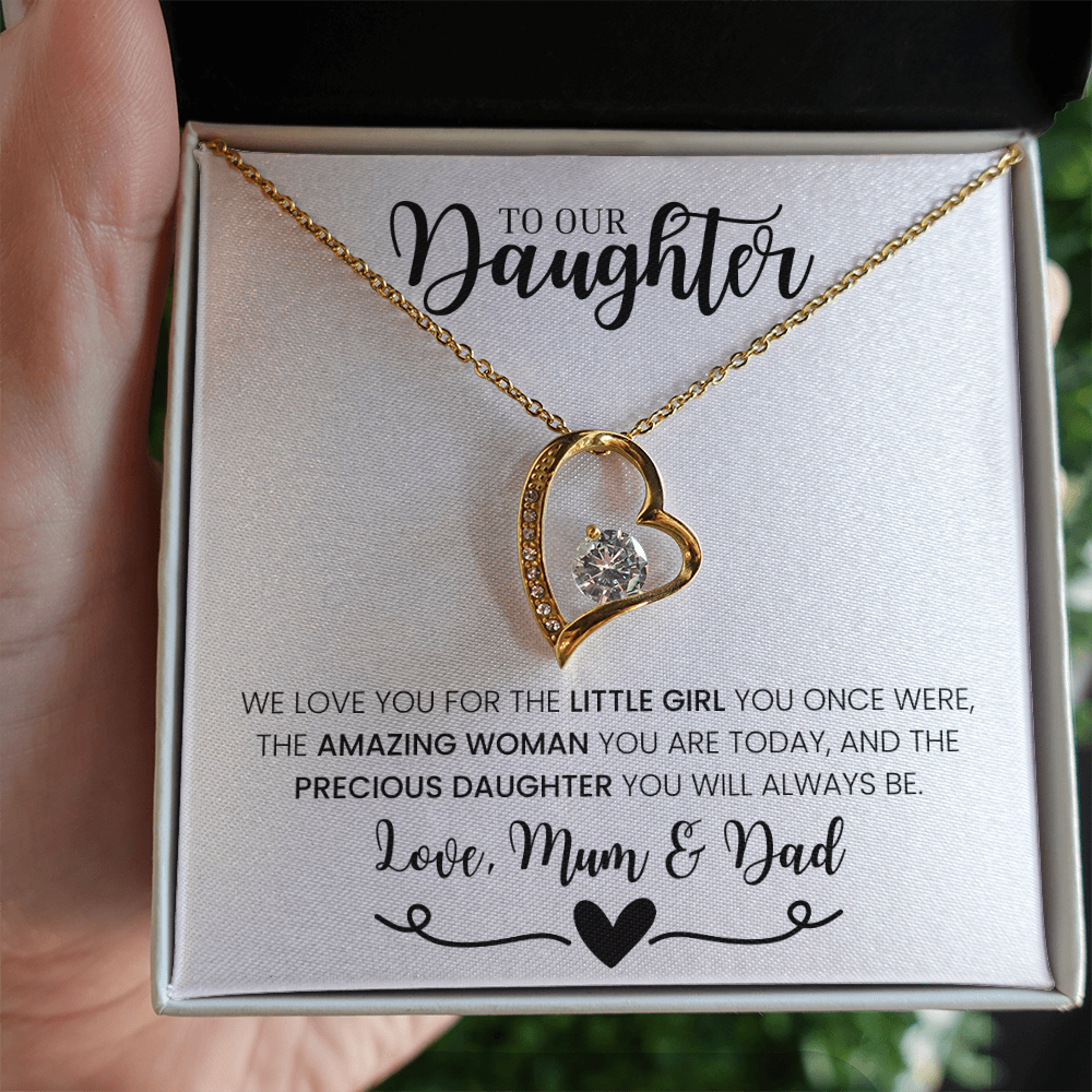"To Our Daughter, Love Mum & Dad" - Forever Love Necklace