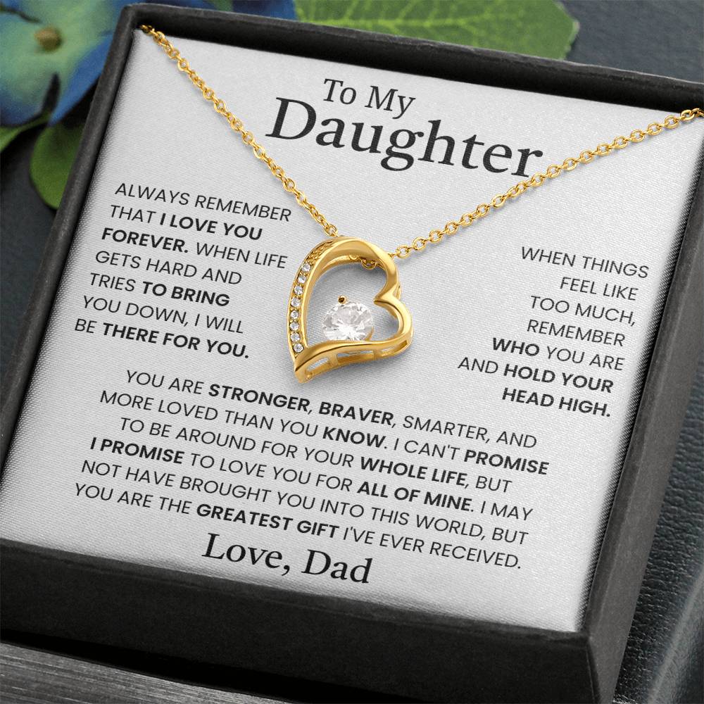 Gift for Daughter from Dad – Forever Love Necklace